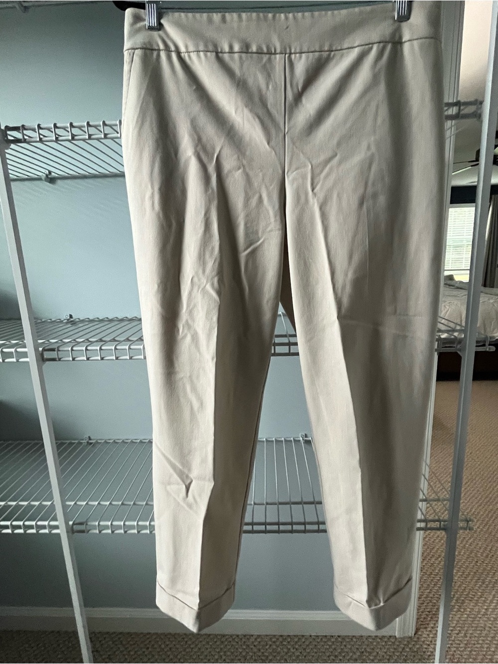 Rachel Zoe Slim Tailored Chinos in Beige